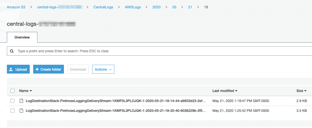 Centralize Logs S3 Bucket Centralize Logs S3 Bucket