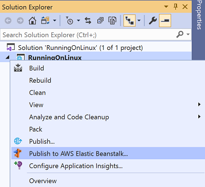 AWS Explore in AWS Toolkit for Visual Studio