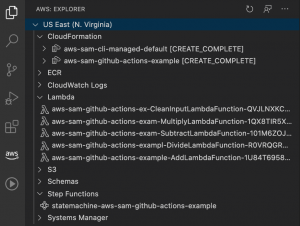 AWS Toolkit Extension Screenshot