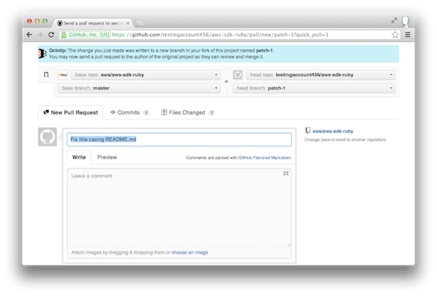 Submitting a pull request