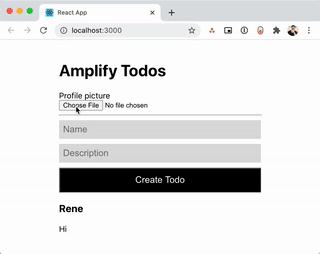 Showcase of the imported Identity Pool with Amplify's storage category