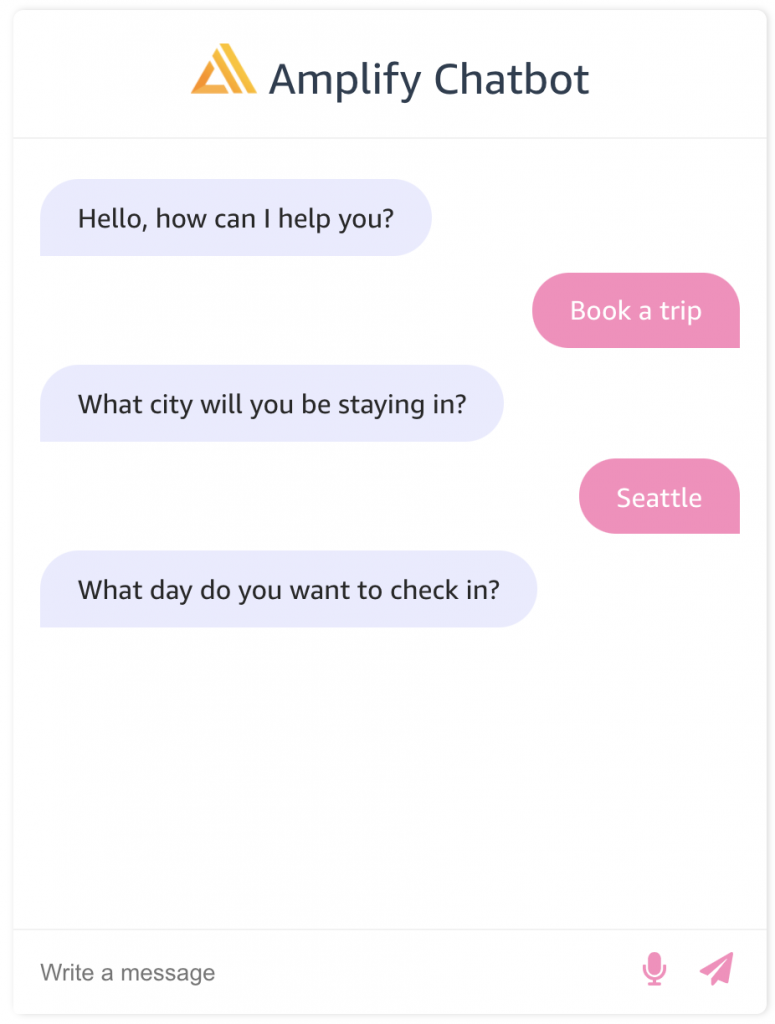 Final chat bot UI