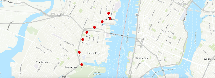 : Testing proximity using geofence and multiple tracker locations