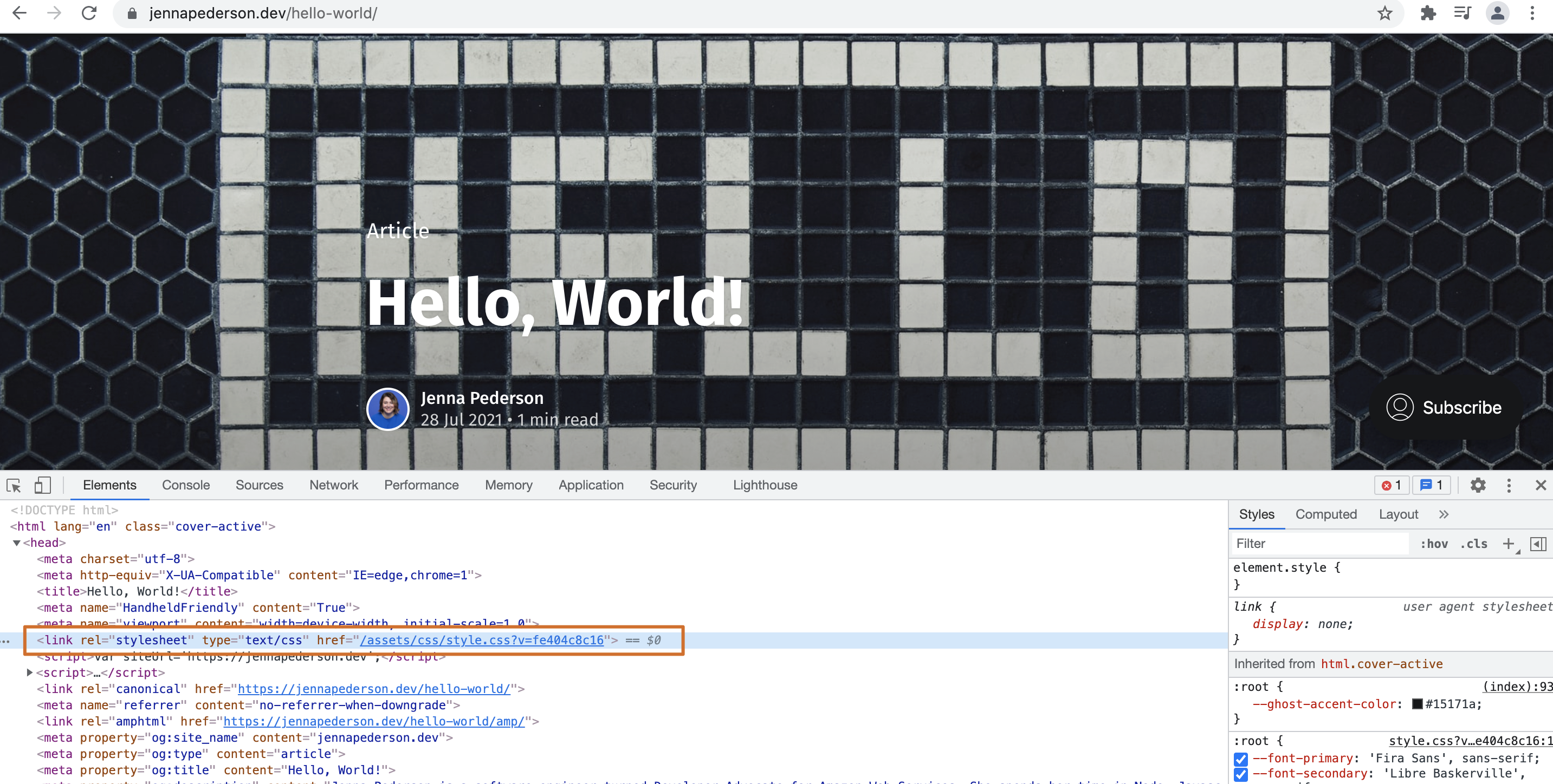 TML references a CSS resource. The browser makes a subsequent request to the server to get this CSS resource to style the page. Thanks!