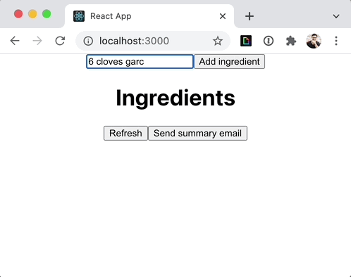 GIF showing the experience