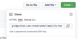 Screenshot of GitHub clone