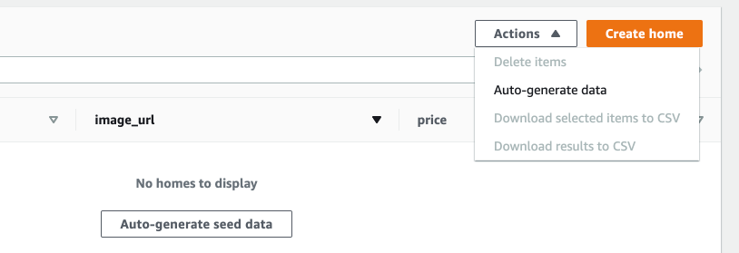 Screenshot of auto-generate seed data