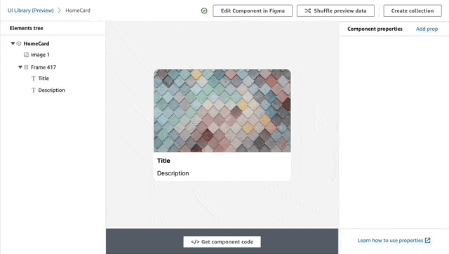 GIF showing how to use data binding