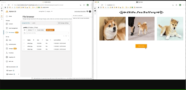 After you’ve uploaded an image from your site, refresh your Admin UI file browser. The image will show up in your Studio file browser