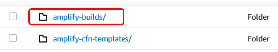 Shows the amplify-builds folder where the Lambda function code should be placed.
