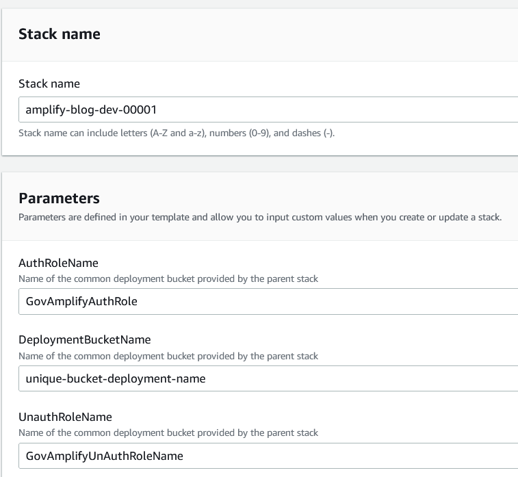 Create the CloudFormation stack.