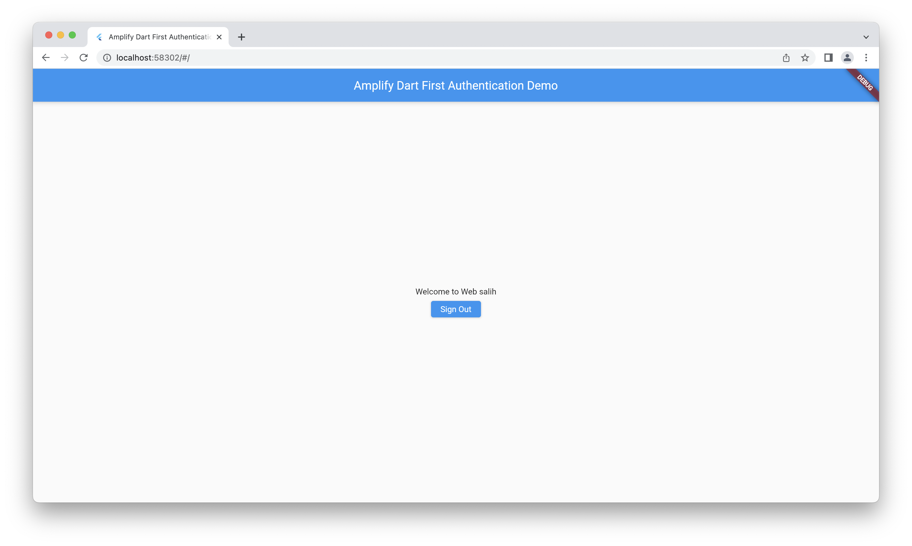 Homepage after login