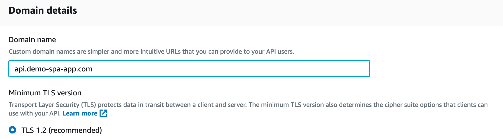Create a custom sub domain for the api and complete the API mappings