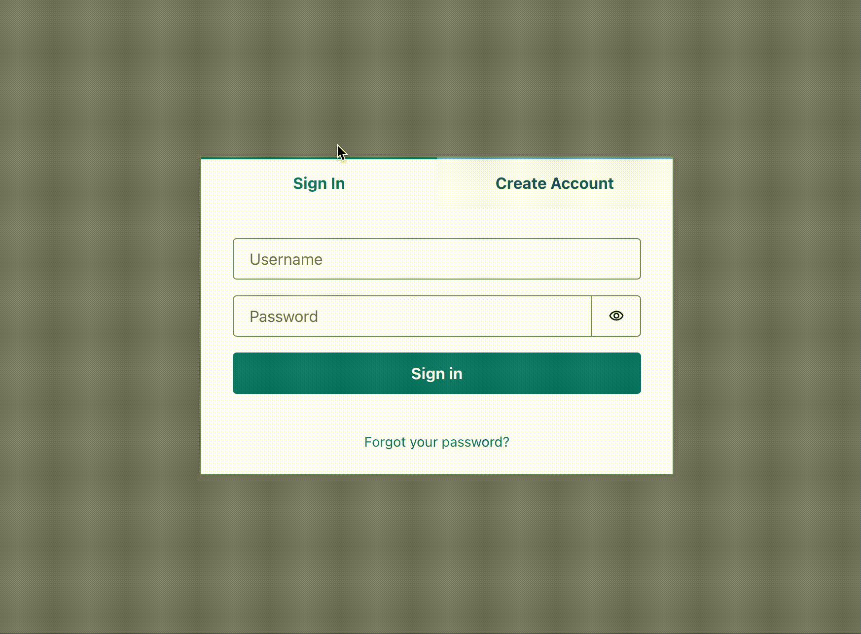 Demo of Authenticator and signing up a user