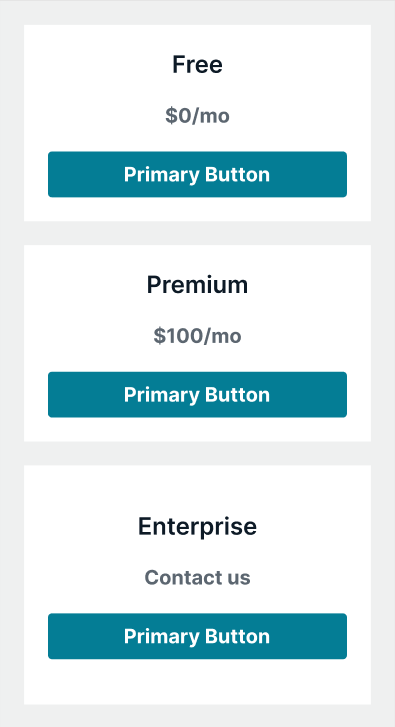 Screenshot of a variant of the original component, in a small size