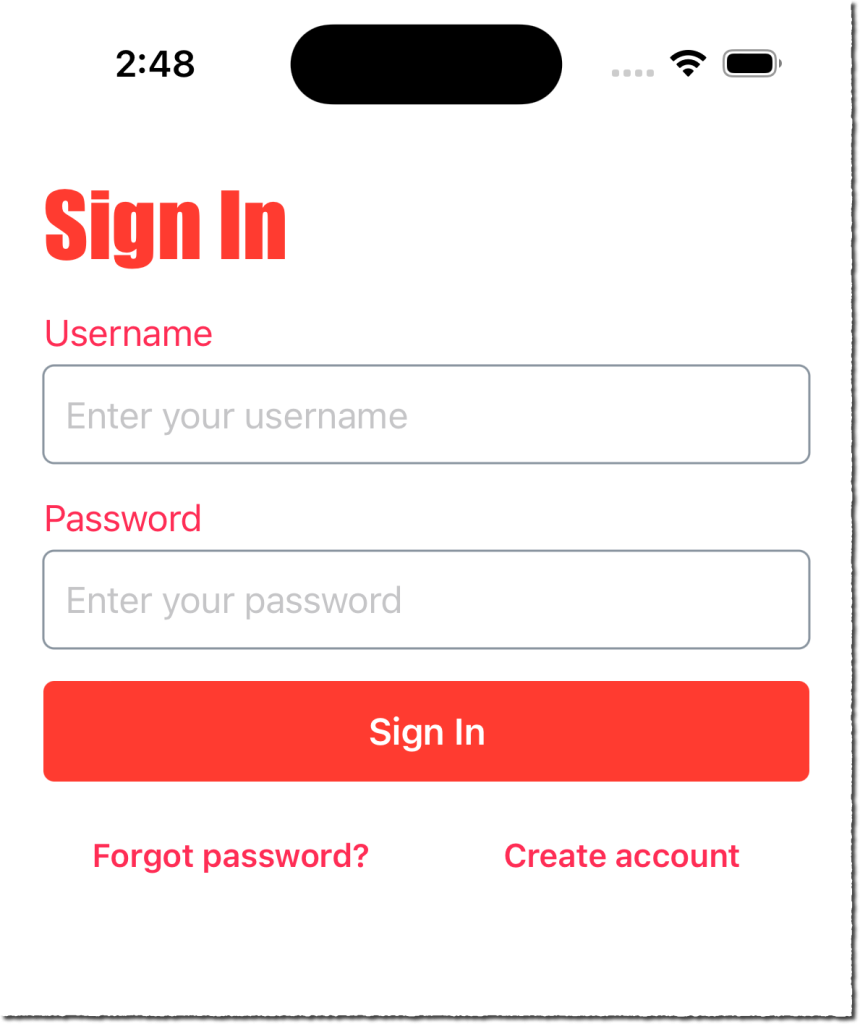 Amplify Authenticator for iOS with theming