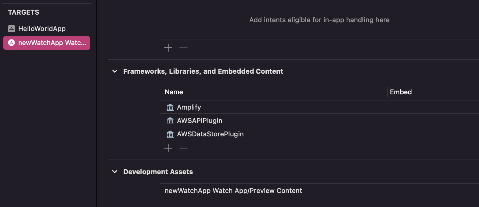 Add Amplify plugins for watchOS