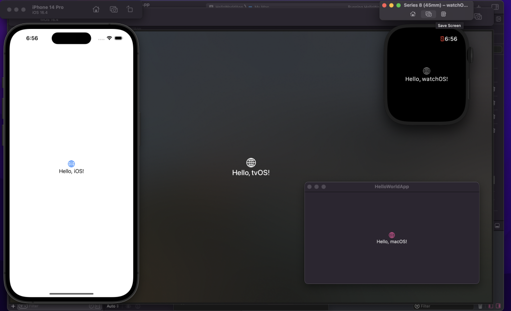 App running on multiple platforms