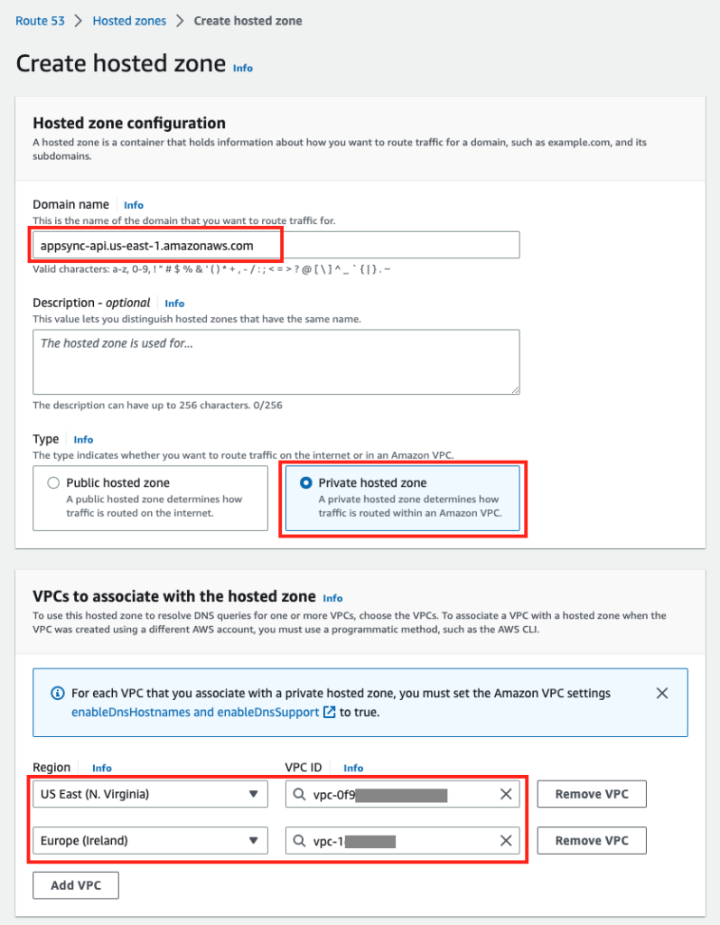 Create Private Hosted Zone