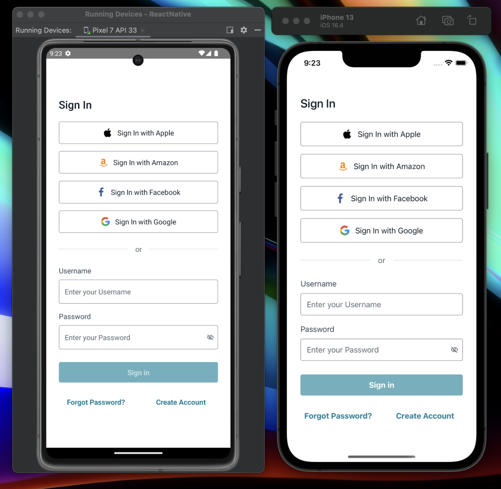 Two mobile phones with social authentication