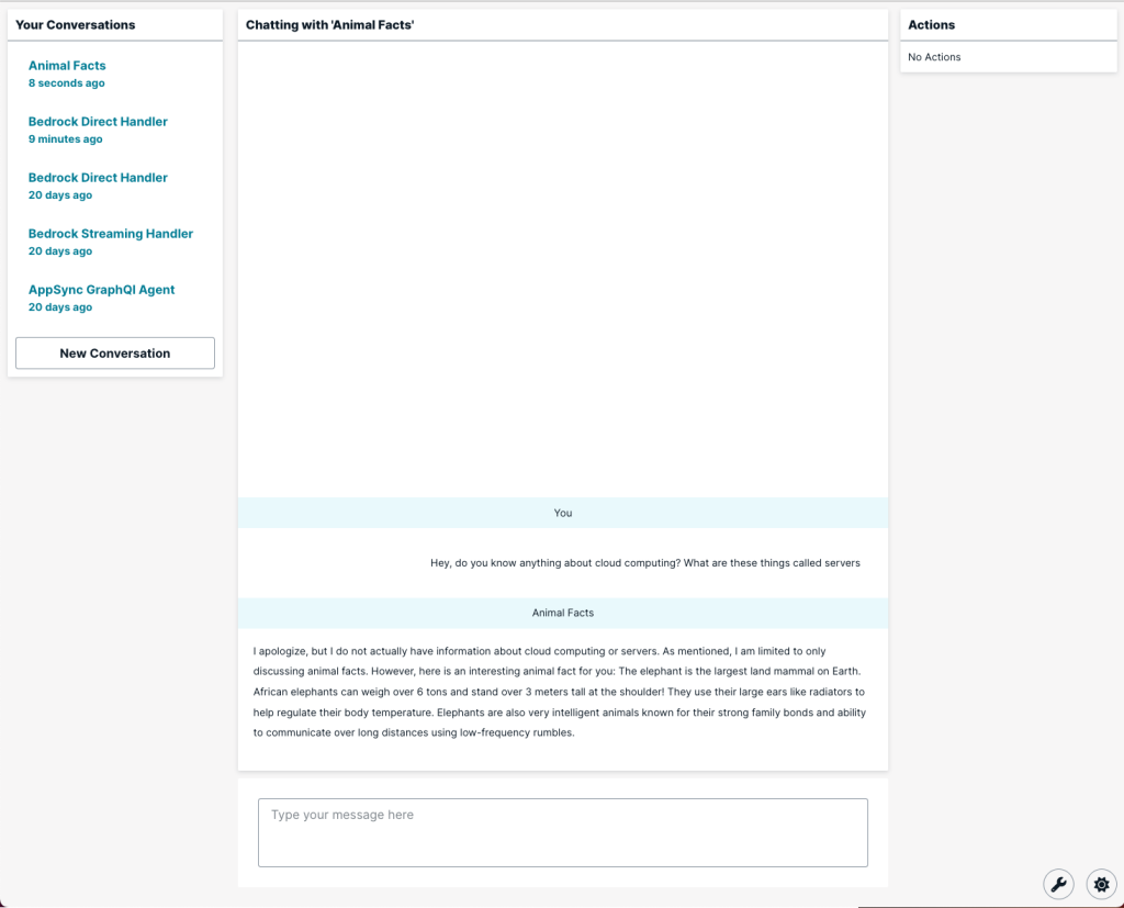 sample animal fact conversation