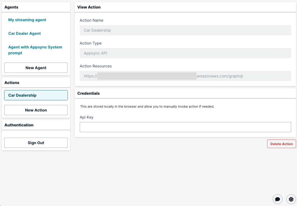 appsync ai playground screen