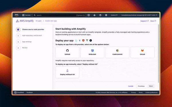 Demo of how to host a web app on AWS Amplify