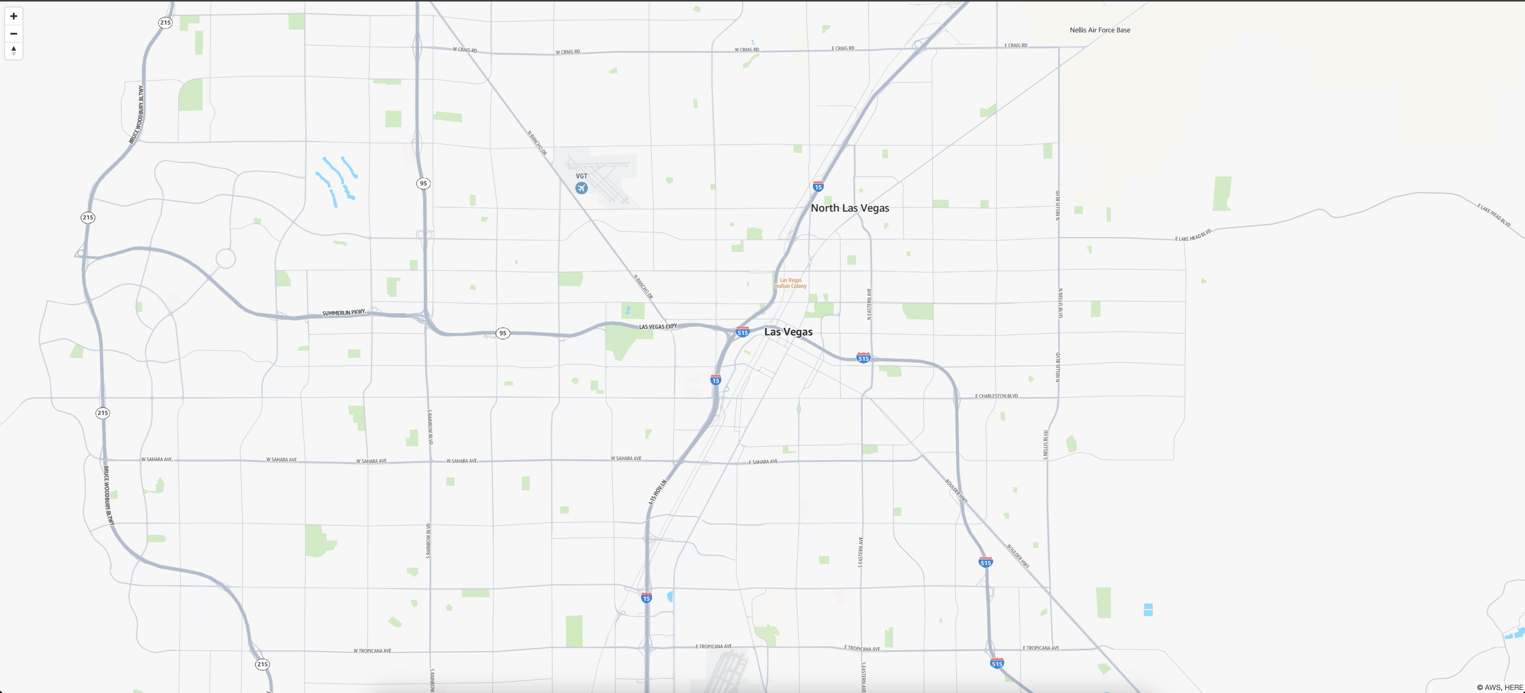 Image showing the Las Vegas Metro area with a light color scheme.