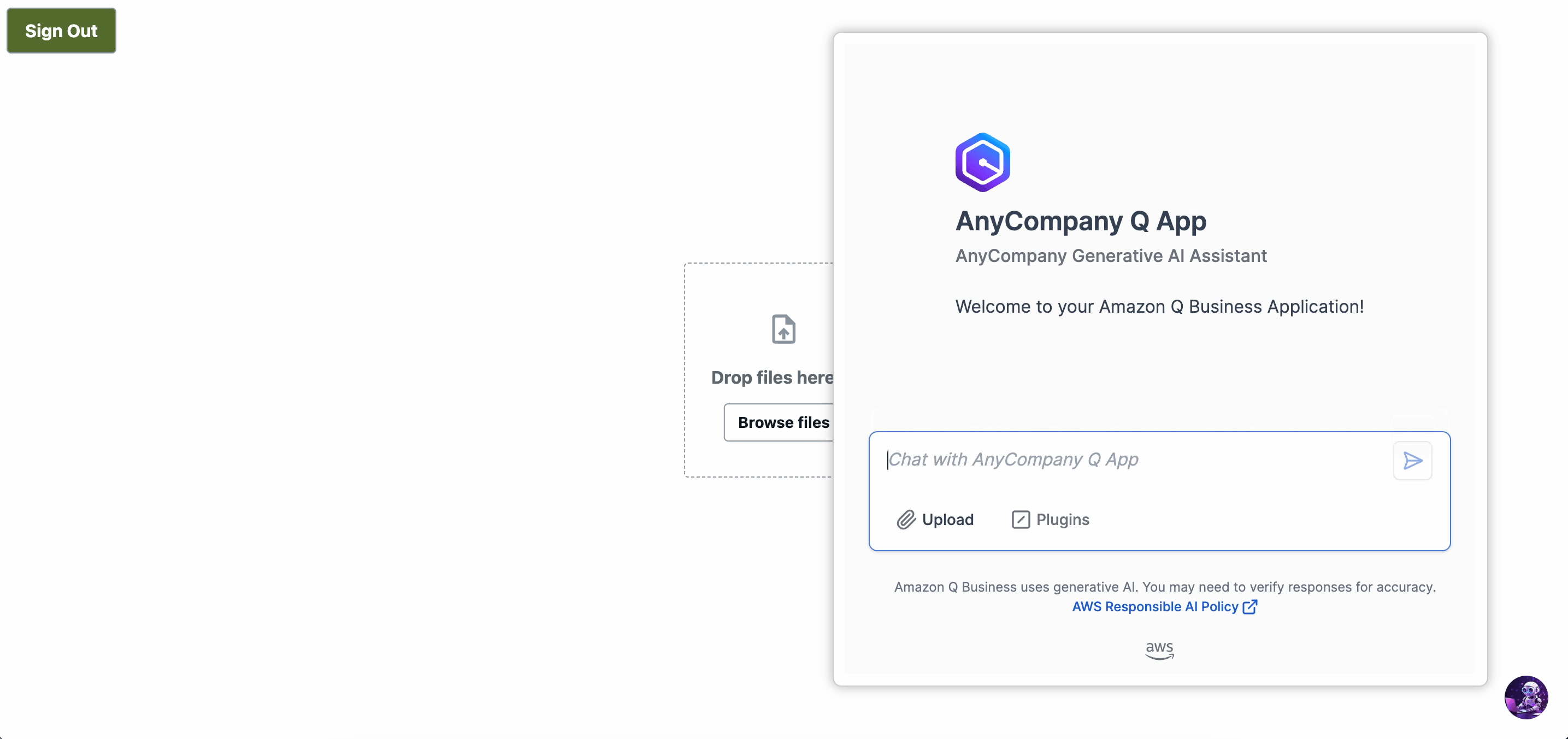 Querying Amazon Q Business in your application.