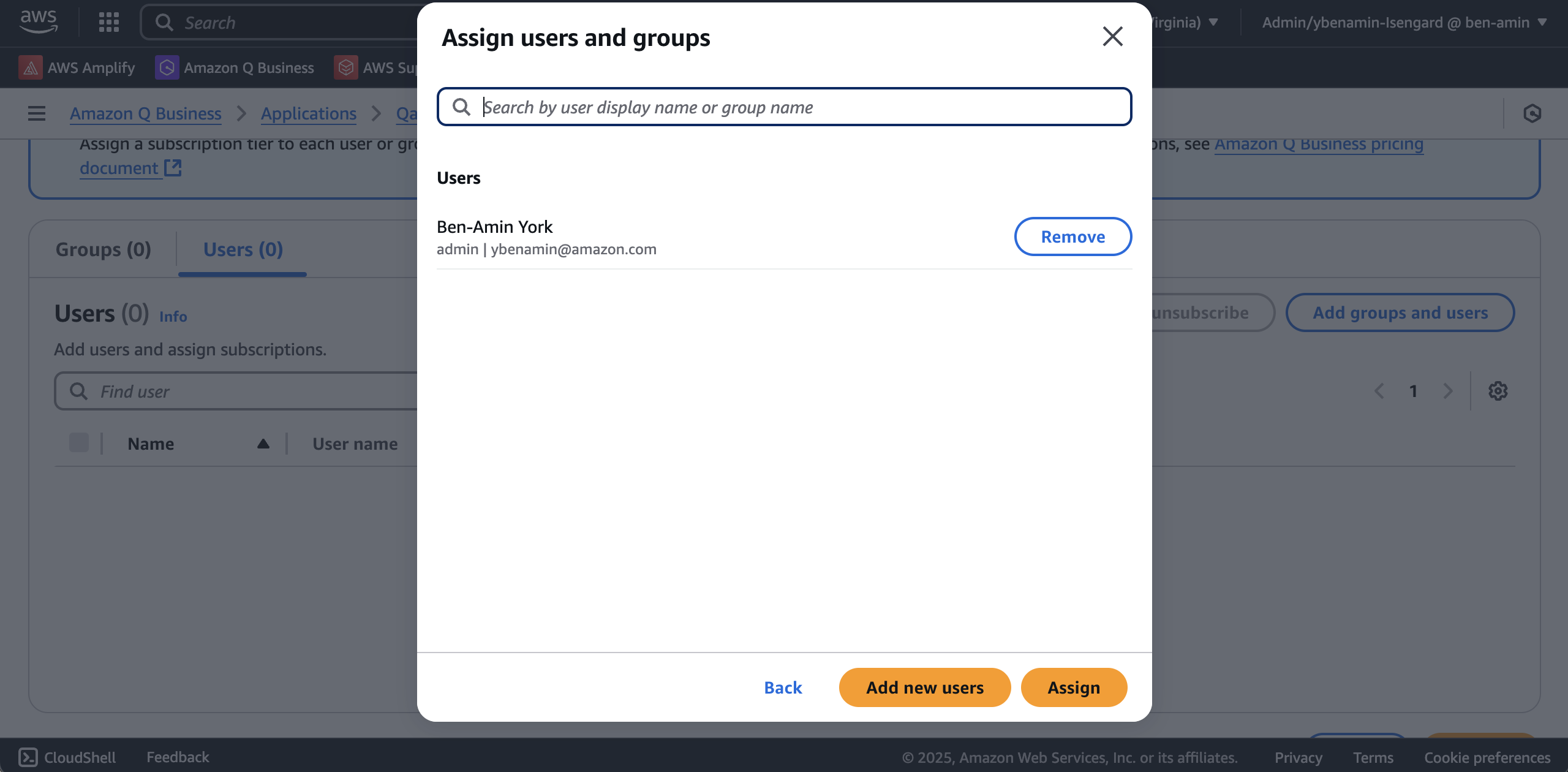 Assigning user access via IAM Identity Center.