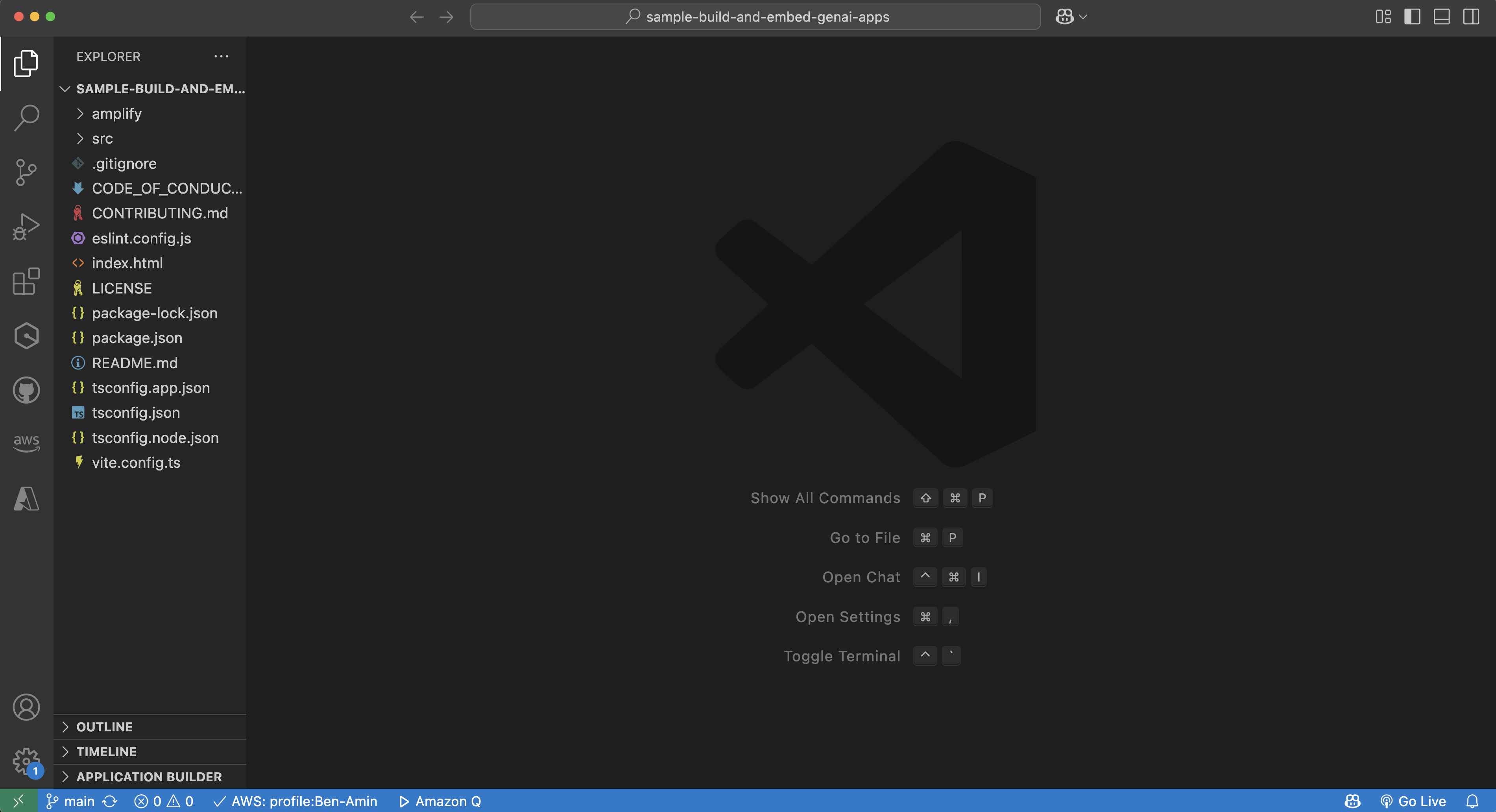 Opening code in VSCode.