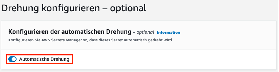 Automatische Drehung aktivieren