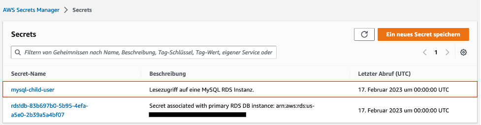 Child Secret einsehen