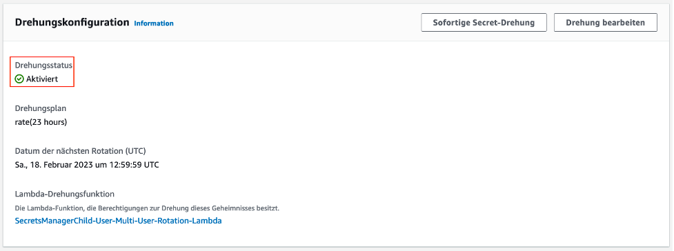 Drehungsstatus verifizieren