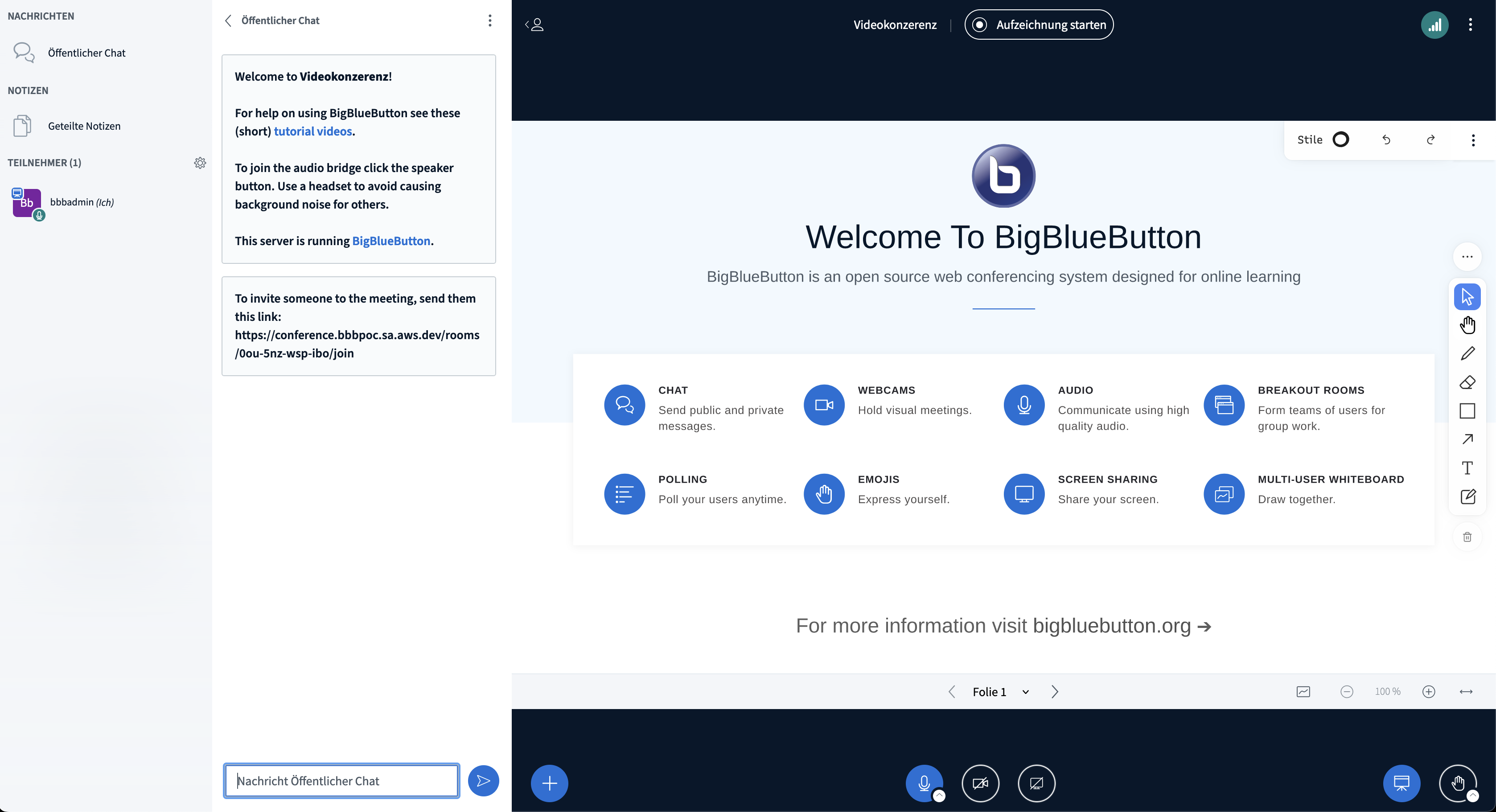 Bild 8: Die Videokonferenz