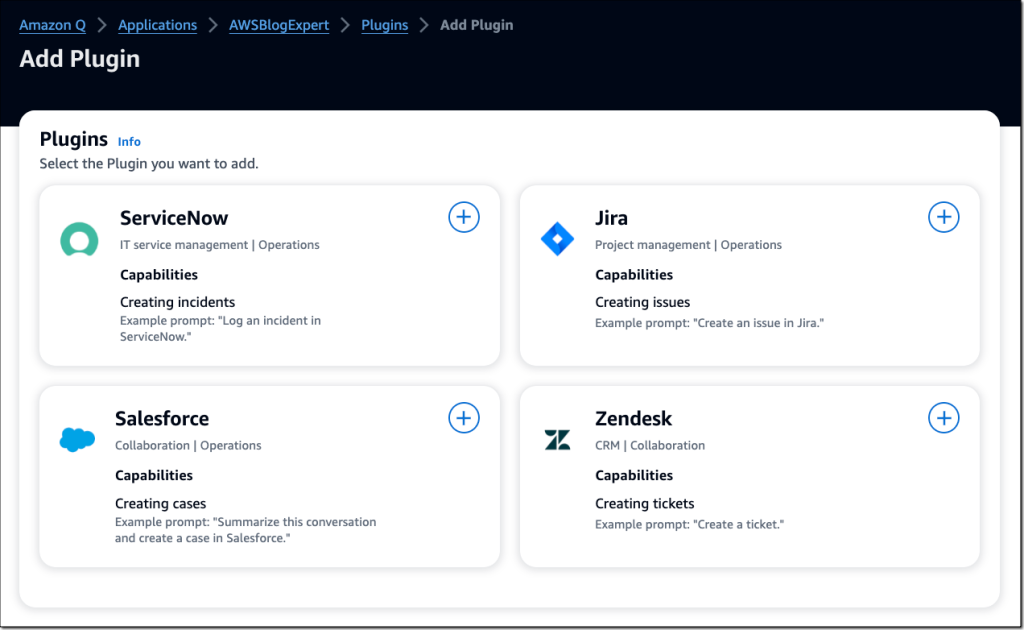 Plugins zu Amazon Q hinzufügen