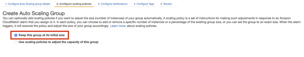 Set Auto Scaling Group Size
