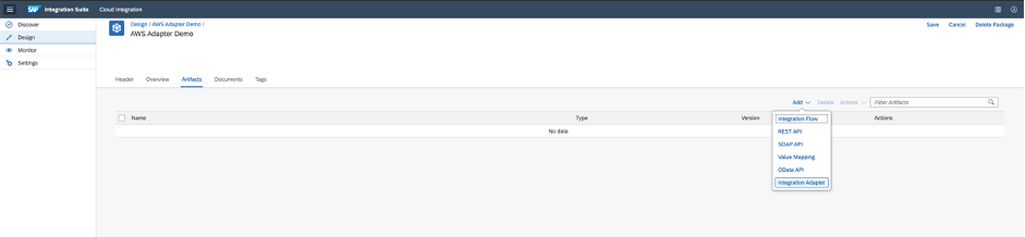 SAP Integration Suite - Add Integration Adapter