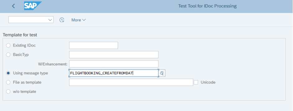 SAP Transaction WE19