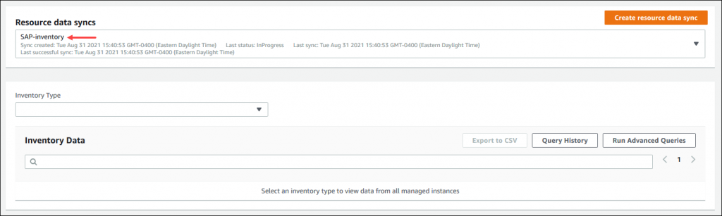 SAP-inventory resource data sync