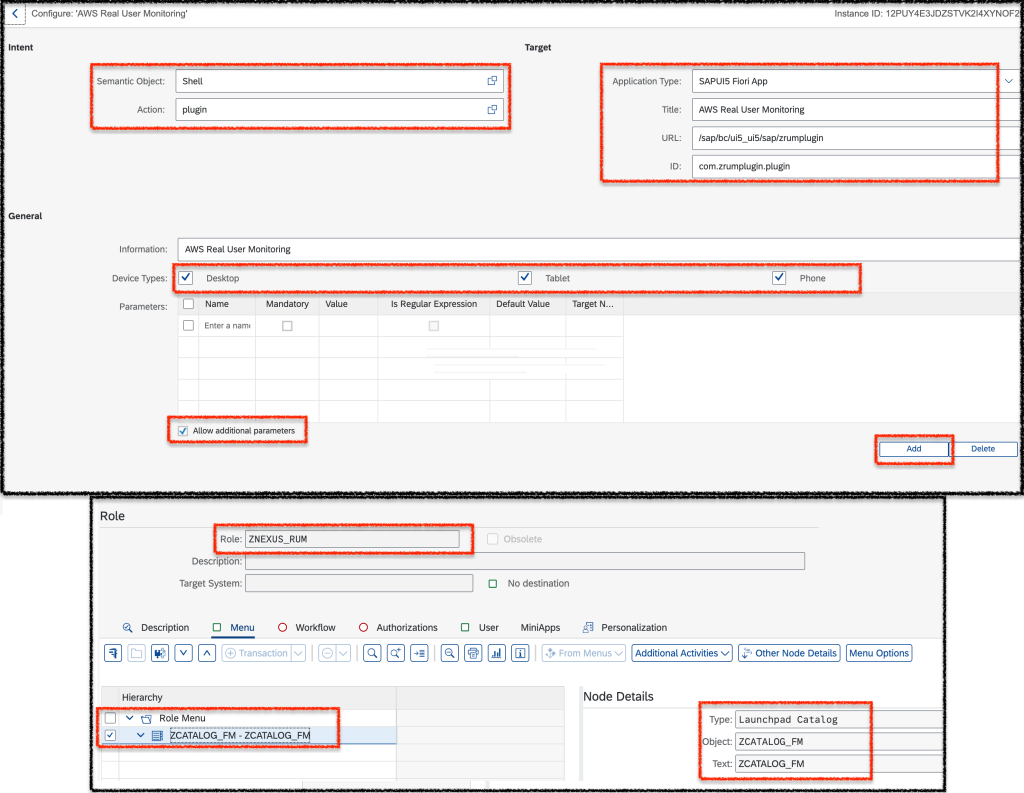 Figure 3. Fiori Catalog and PFCG Role