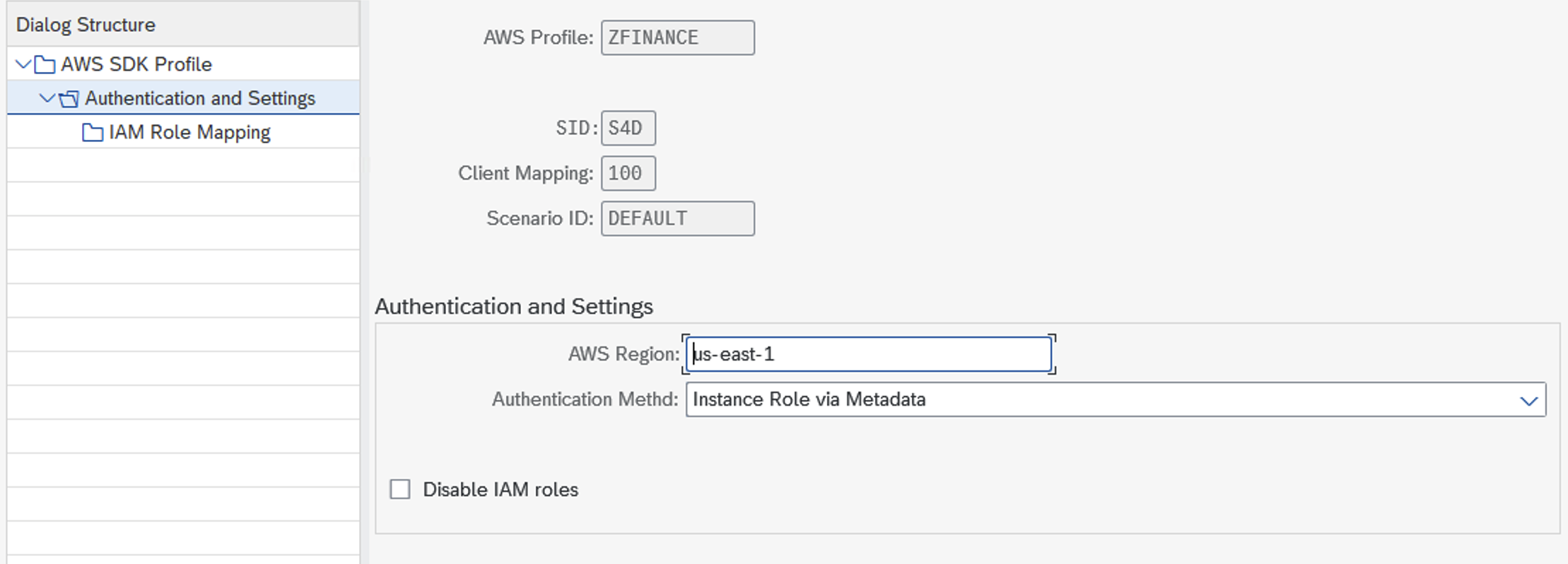 AWS SDK Profile - Authentication for SAP systems in AWS Cloud