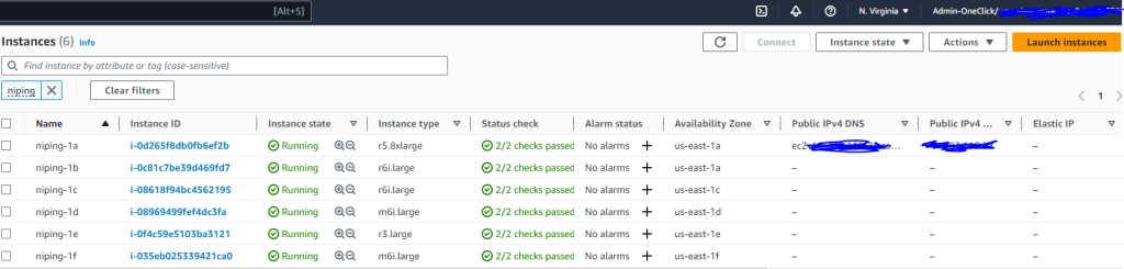 EC2 instances to measure network latency using NIPING