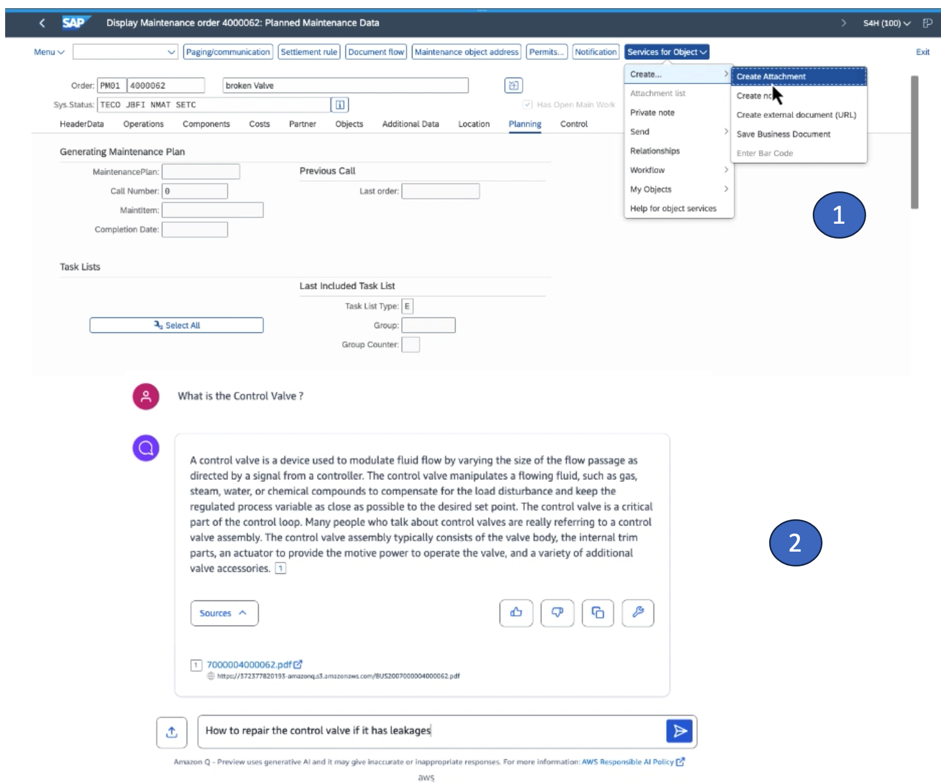 图 5 适用于 SAP 的生成式人工智能助手
