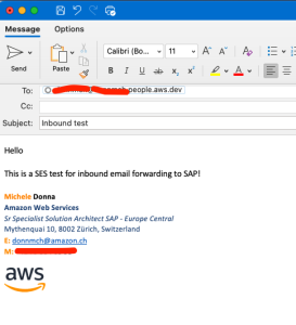 Figure 8: Test Email