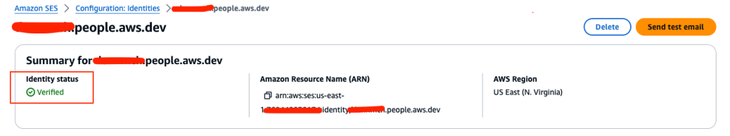 Figure 4: Domain Verification status