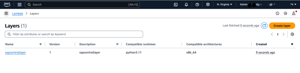 Figure 04 - Lambda Layer Created