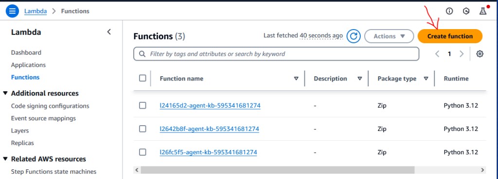 Figure 05 - Create New Lambda Function
