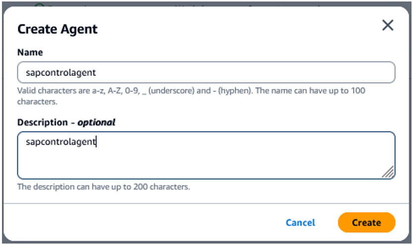 Figure 15 - Create Bedrock Agent