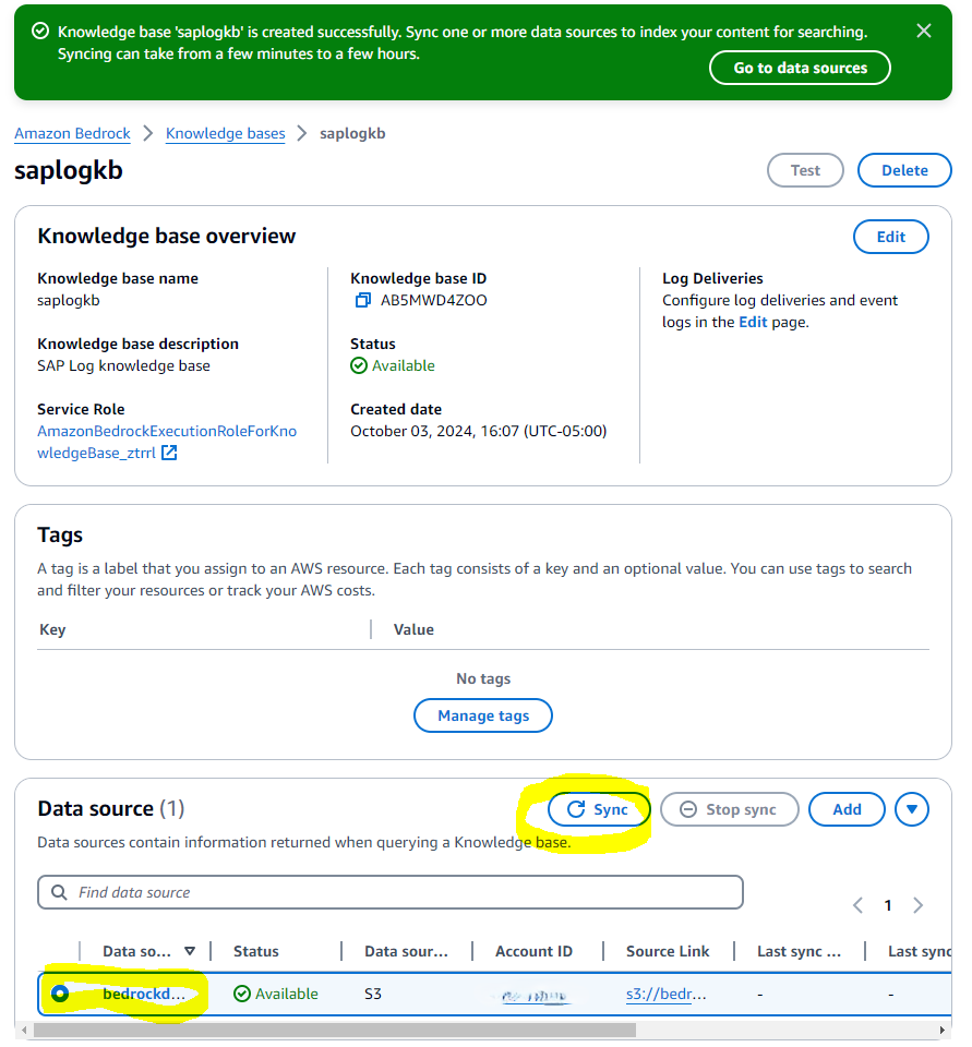 Figure 43 - Knowledge Base Sync